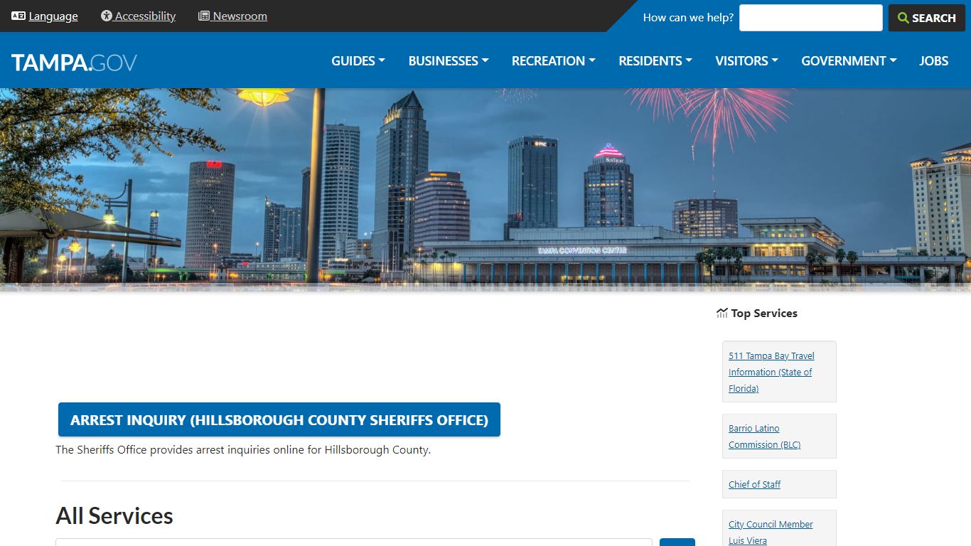 Arrest Inquiry (Hillsborough County Sheriffs Office)